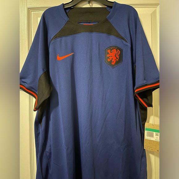 Netherlands Soccer Jersey 2022/23 Stadium Away Nike DN0693-455 Men’s Size XL NEW - Picture 4 of 9
